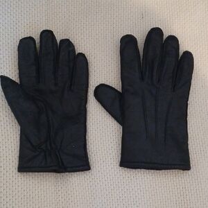 Classic Men's Black Leather Gloves